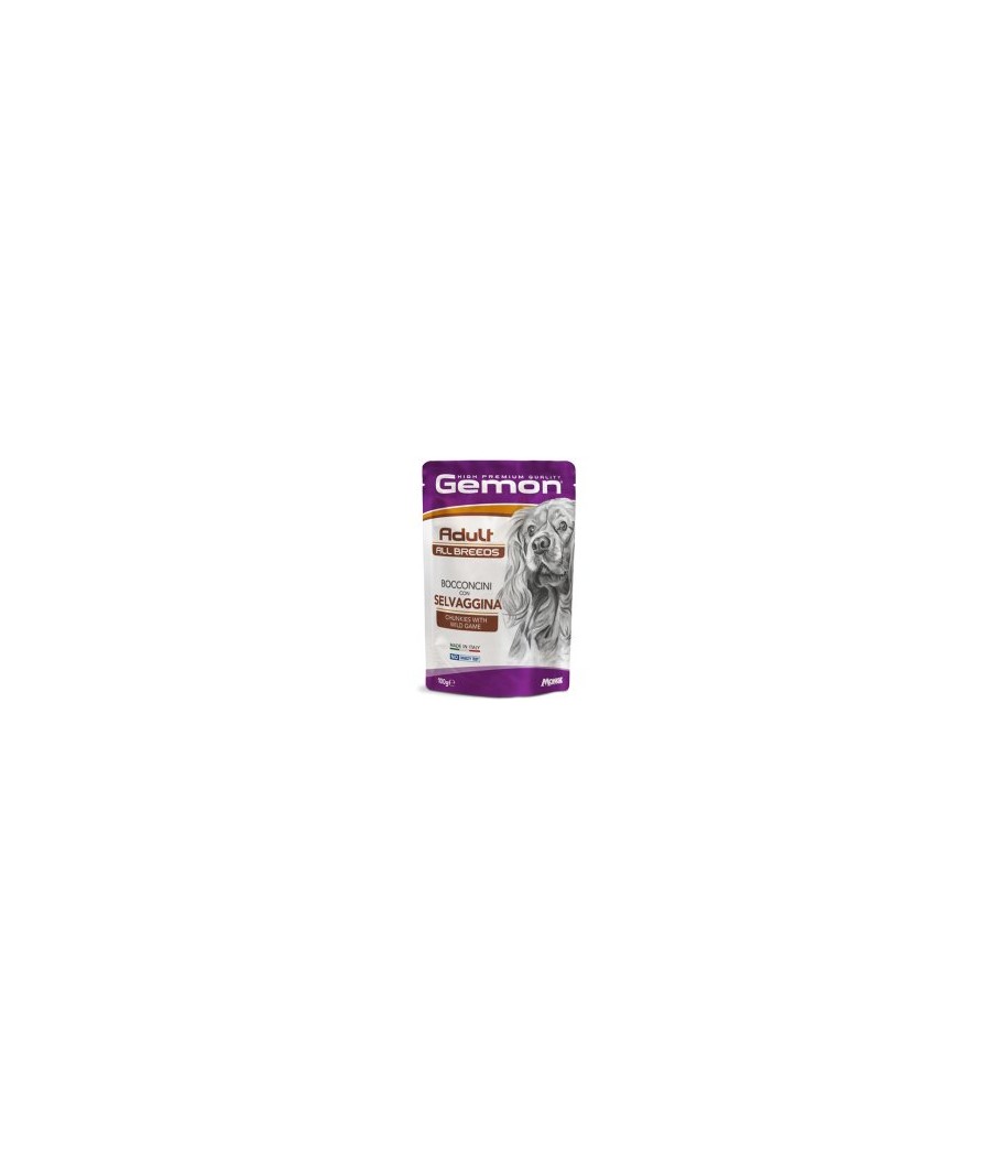 Gemon busta Adult con bocconcini selvaggina  gr.100