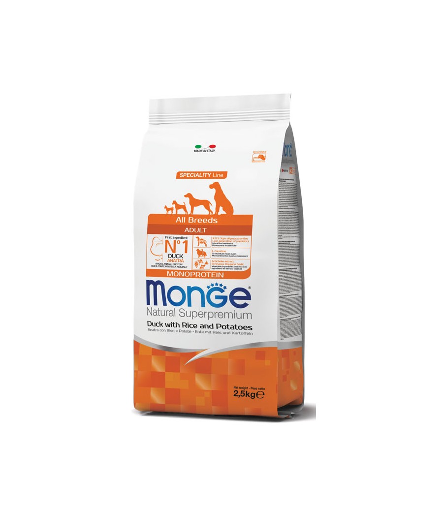 MONGE ALL BREED ADULT ANATRA RISO PATATE KG.12