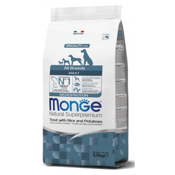 MONGE ALL BREED ADULT MONOPR. TROTA KG.12