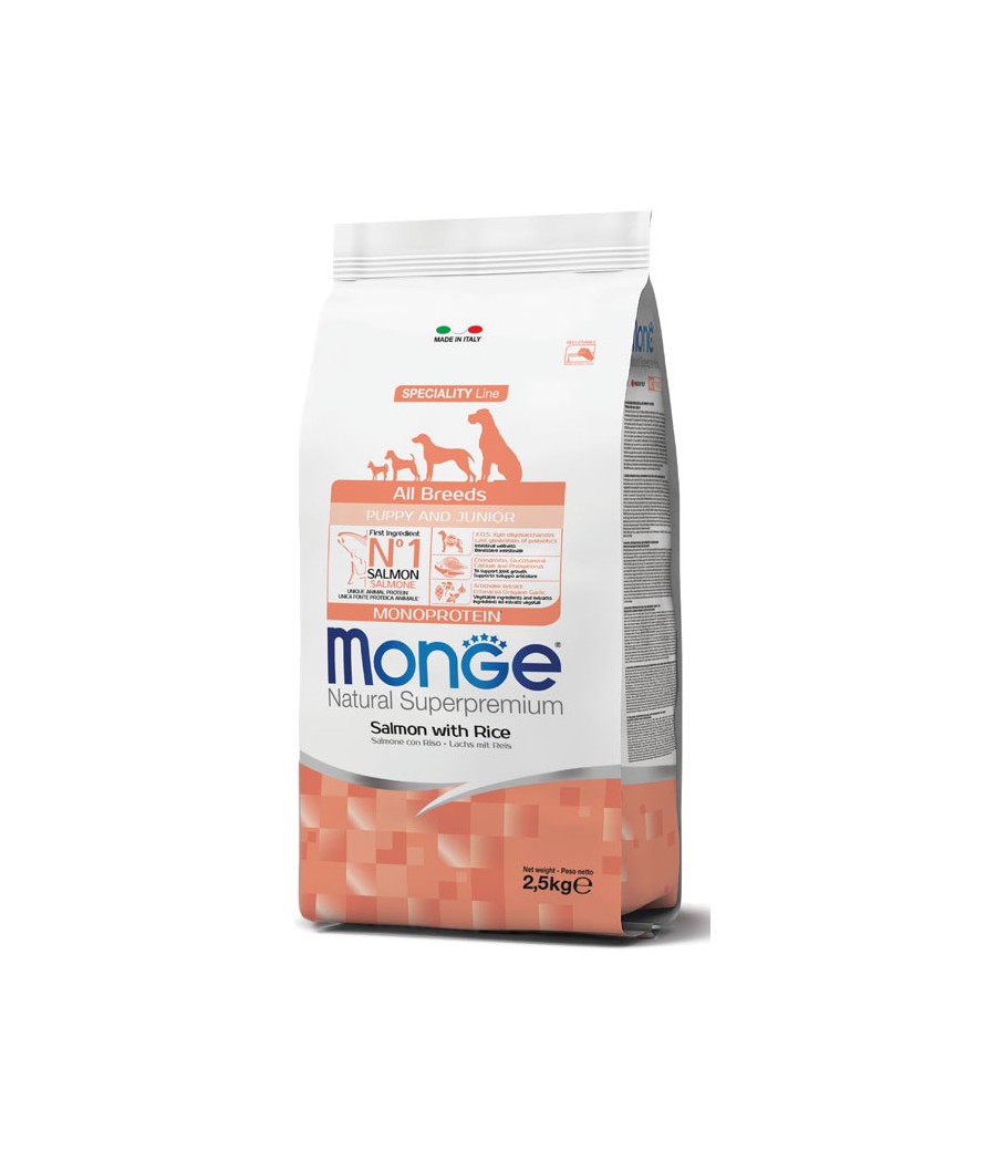 MONGE ALL BREED PUPPY SALMONE RISO KG.2,5
