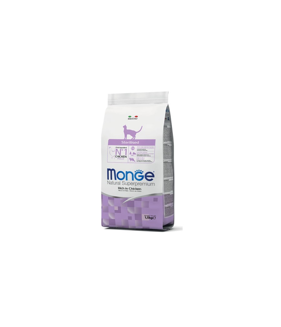 MONGE CAT STERILISED POLLO 400GR MONOPROTEICO