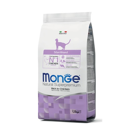 MONGE CAT STERILIZED POLLO KG.1,5