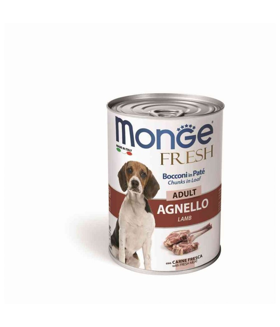 MONGE DOG FRESH UM ADULT AGNELLO 400GR LATTINA BOCCONI IN PATE