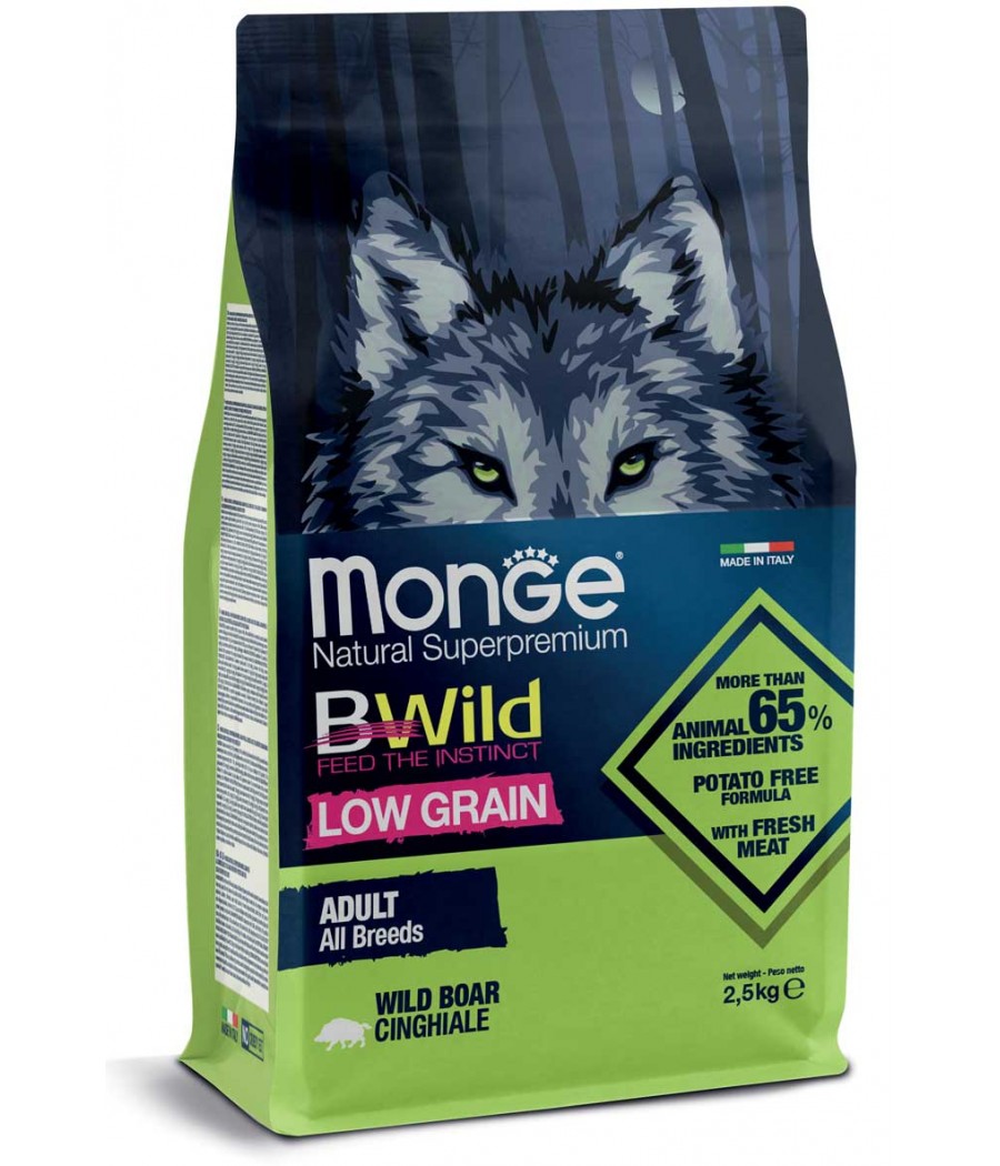 MONGE DOG LOW GRAIN CINGHIALE 12KG BWILD