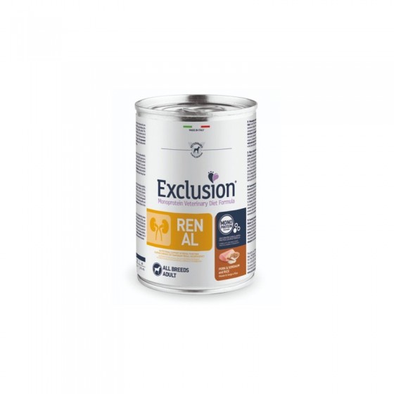EXCLUSION RENAL MAIALE UM 400GR  DIET  PORK&SORGHUM ALL BREEDS NEW